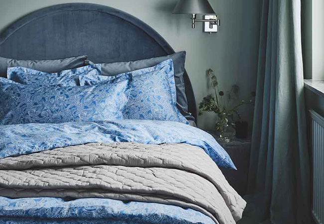 Blå paisley sängkläder från Gant Blå paisley sängkläder från Gant
